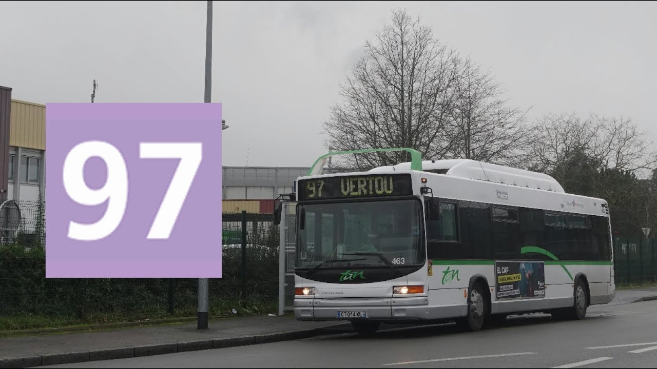 Heuliez GX 317 GNV N°463 - Ligne 97 entre Jean Fraix et Vertou - Réseau TAN - Nantes