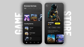 Game Store UI/UX Design using Adobe Xd - Speed Design (Design/Prototype)