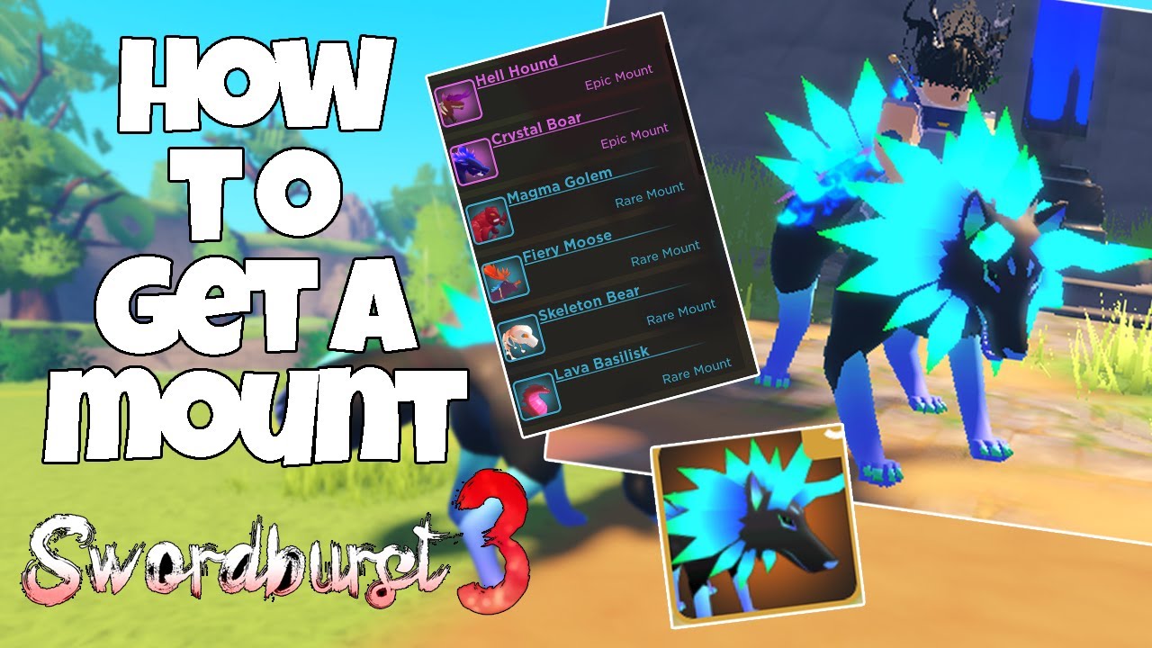 HOW TO GET A MOUNTS IN SWORDBURST 3 (ROBLOX)