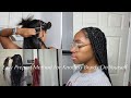 Easy Parting For Knotless Braids On Yourself | Very Beginner Friendly