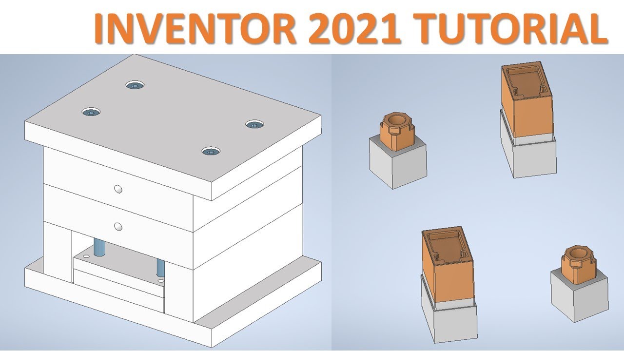 Inventor 2021 Tutorial 211 Mold Electrode Design with Combine Solid