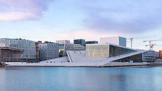 Oslo Opera House - Day to Night Hyperlapse 4K