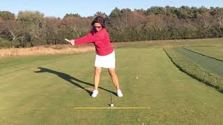 Full Swing - balance and follow thru for consistency
