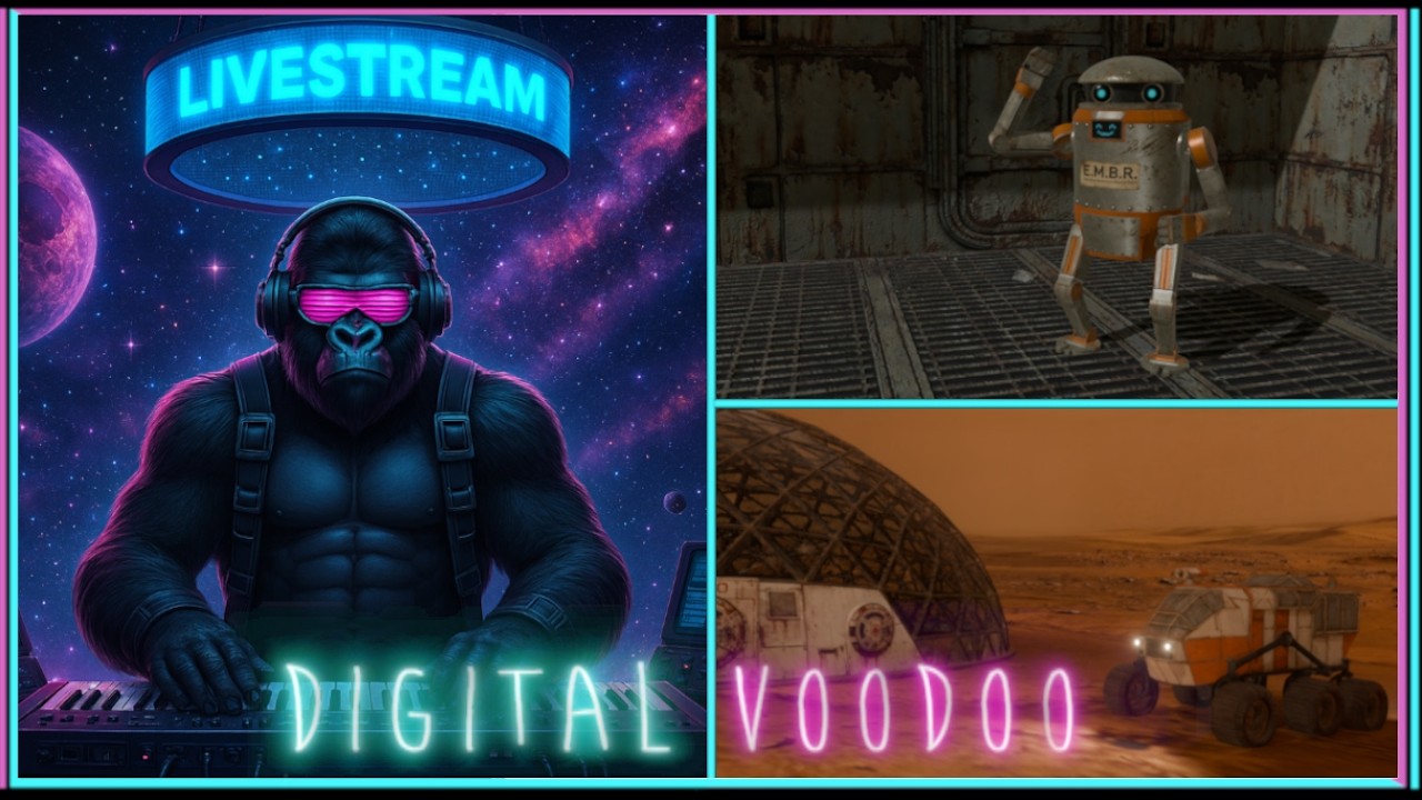 Digital Voodoo Music & 3D Modelling Live Stream - Horizontal Stream