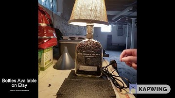 How to Make a DIY Bourbon Bottle Lamp