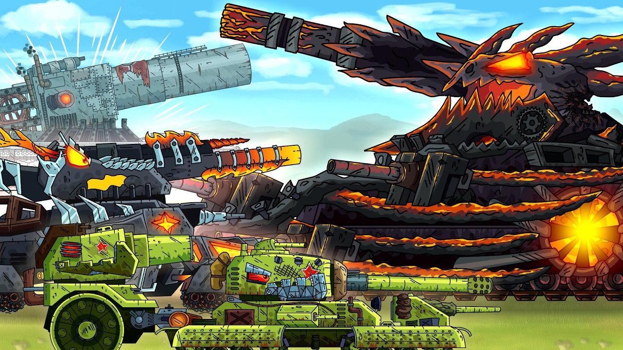 GUSTAV HAS BEEN RESTORED! The Destruction of Beelzebub - Cartoons about tanks