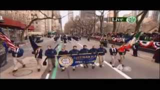Xaverian High School Pipes and Drums 2014 parade