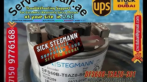 CNC Machine Encoder Fault Repair at UAE Oman Site. Buy Equivalent Dubai Stock DFS 60 ServoRepair.ae