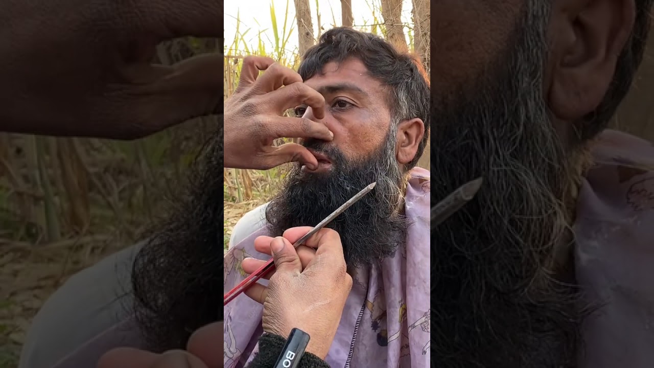 Asmr Fast Shave🪒 with old Barber💈💇‍♂️