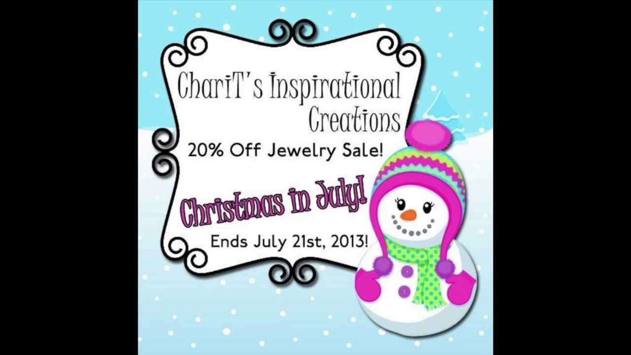 ChariT's Inspirational Creations' Christmas in July Jewelry Sale! YouTube
