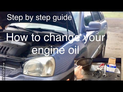 How to change engine oil on Hyundai Santa Fe 2.4L