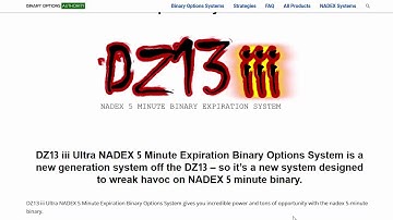 DZ13 iii Ultra NADEX 5 Minute Expiration Binary Options System Review