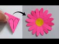 Very simple flower paper craft  basic paper flower making  diy paper flower craft