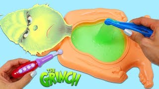 Dr. Suess The Grinch Has Green Slime Belly Full of Surprise Toys!