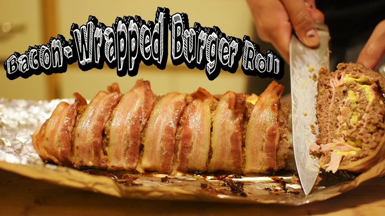 Trying Buzzfeed's Bacon-Wrapped Burger Roll