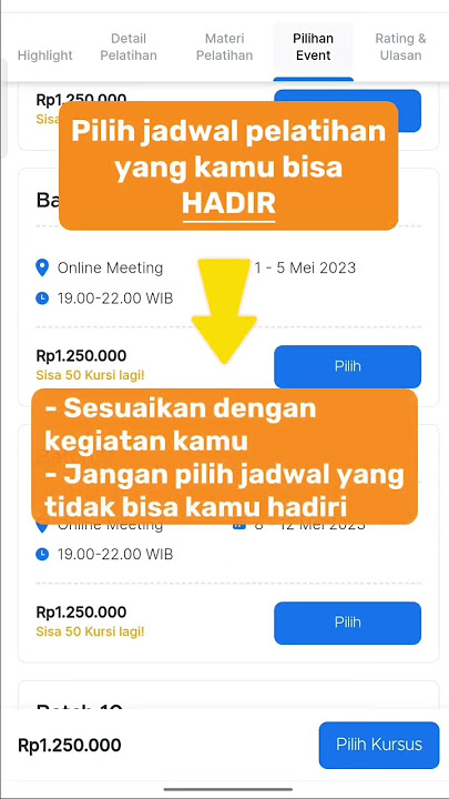 Cara Beli Pelatihan Online Kartu Prakerja! #KelasOnline #KartuPrakerja #SkemaNormal