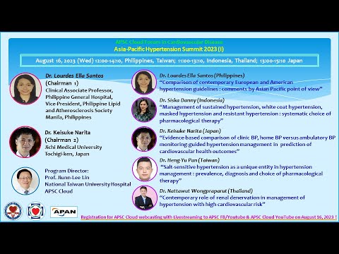 Asia-Pacific Hypertension Summit 2023 ( I )