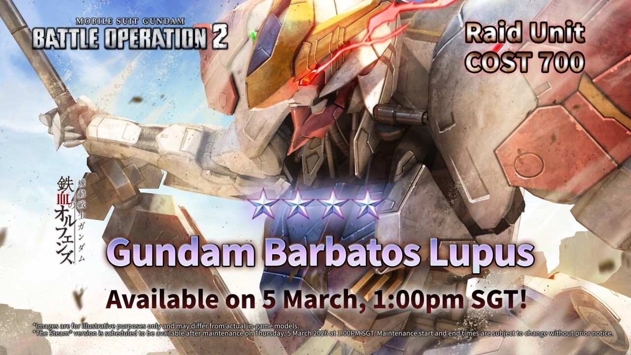 MOBILE SUIT GUNDAM BATTLE OPERATION 2 - Gundam Barbatos Lupus Trailer