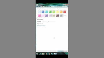 How to change windows color in windows7