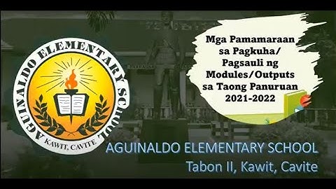 AES Infomercial Video | MODULAR DISTANCE LEARNING for SY 2021-2022