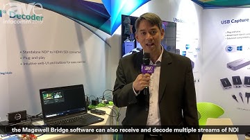InfoComm show interview video: Magewell Bridge for NDI - Magewell