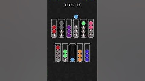 Ball Sort - Color Puzzle Game - Level 152 - Walkthrough SOLVED by RobotPlayer AI!!!