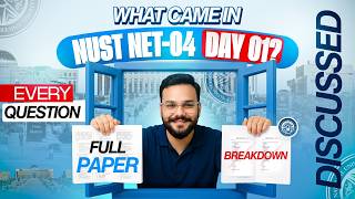 NUST NET 04 13th June Complete Paper Analysis | All Subjects MCQs & Solutions | NUST NET 2026