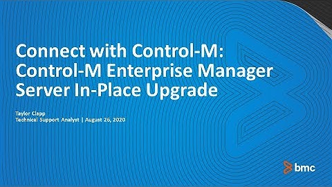 CWCM: Control-M/Enterprise Manager Server 9.0.20 In-Place Upgrade