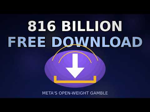 Meta Just Released an 816 BILLION Parameter AI — FREE to Download 💾🚀