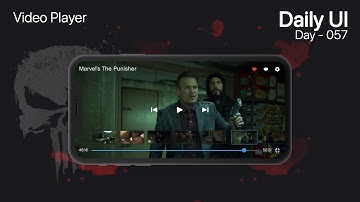 Daily UI - Day 057 - Video Player (Adobe XD)