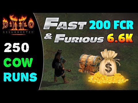 I increased my chances of getting HIGH runes ! 250 cow runs - Diablo 2 resurrected