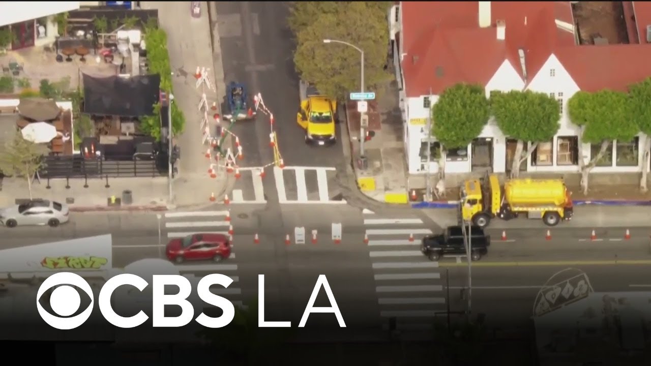 Los Angeles sets up temporary pumps to prevent flooding in Melrose