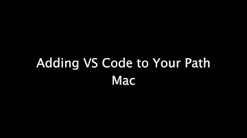 Adding vs code to your terminal path