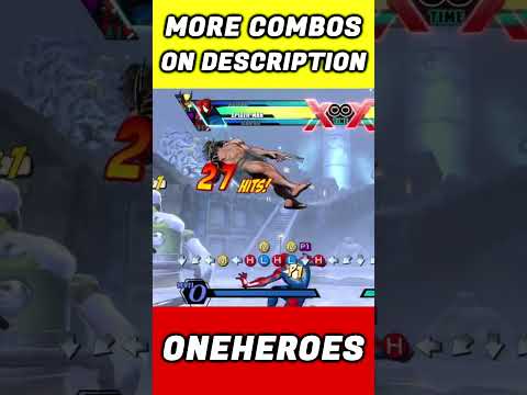 😲WOLVERINE/DEADPOOL/SPIDER-MAN HARDTAG COMBO!😲 (UMVC3) #umvc3 #ultimatemarvelvscapcom3 #shorts