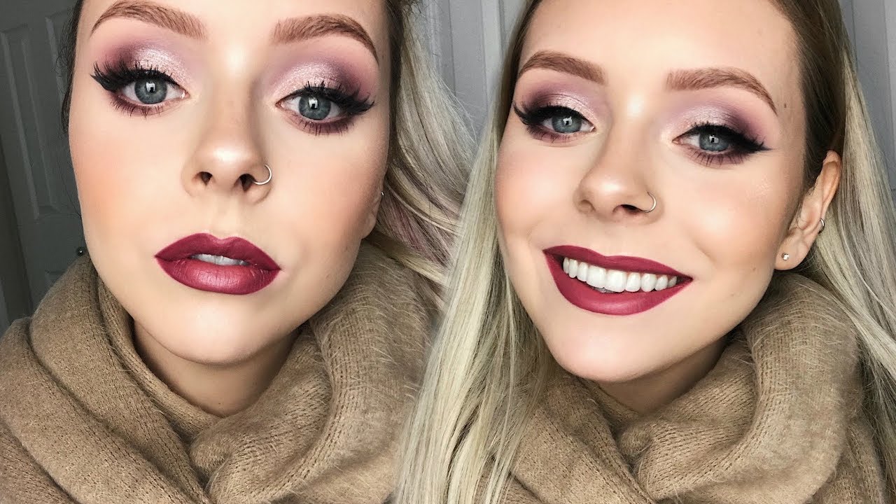 DRUGSTORE HOLIDAY MAKEUP TUTORIAL Easy Affordable YouTube