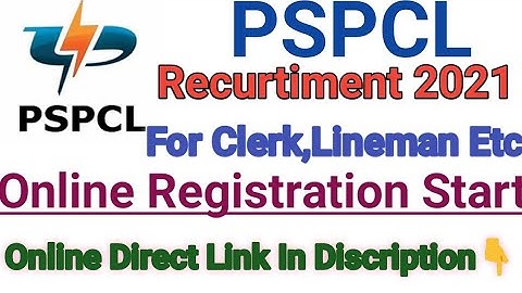 PSPCL Online Apply Link For various Post In Discription 👇|| Quick Apply ||Finally Registration Start