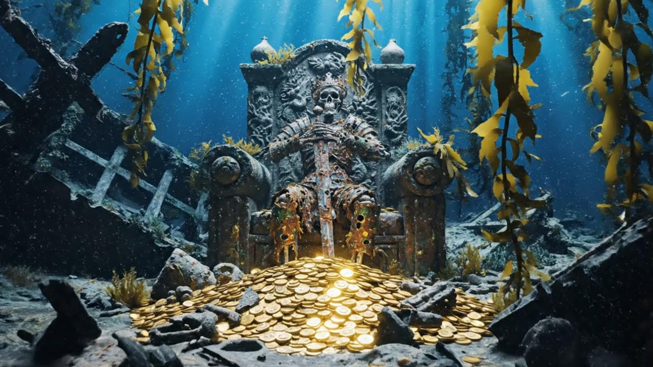 FORBIDDEN DIVE! Diver finds "Skeleton Gold City"? Camera captures HORRIFYING Scene!