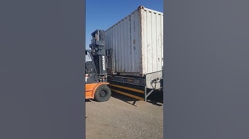 LOADING CONTAINER VAN WITH FORKLIFT