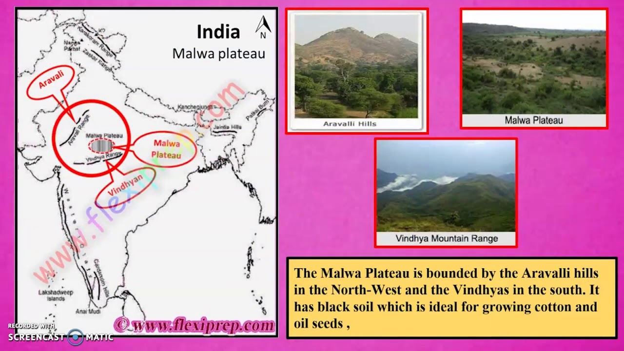 Плато декан на карте