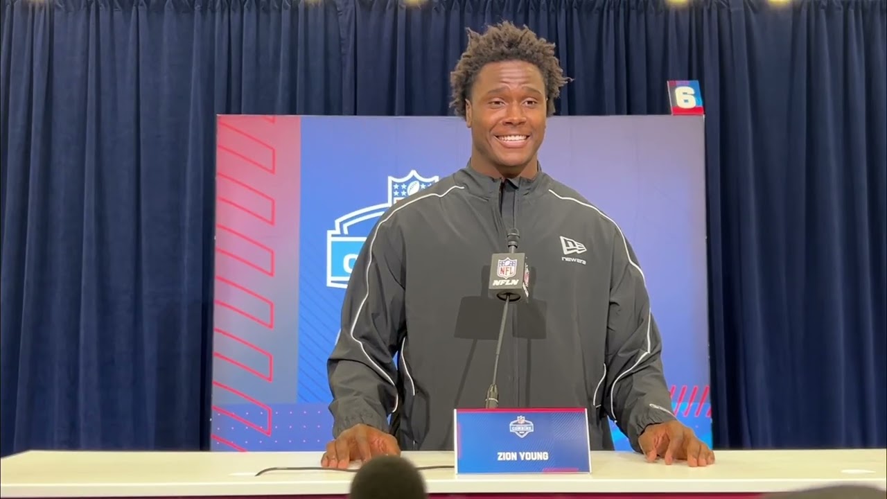 Mizzou EDGE Zion Young Speaks at the 2026 NFL Scouting Combine