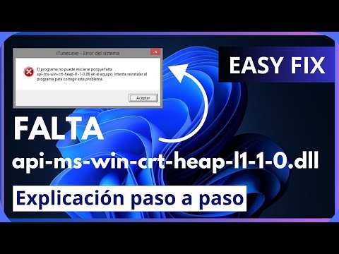 Error falta api-ms-win-crt-heap-l1-1-0.dll | Cómo arreglar | 3 soluciones | 2023