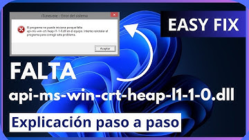 Error falta api-ms-win-crt-heap-l1-1-0.dll en el equipo |  3 soluciones |