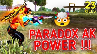 SOLO VS SQUAD || PARADOX AK POWER🔥!!! FIRST GAMEPLAY WITH NEW AK SKIN🔥 || 99% HEADSHOT INTEL I5