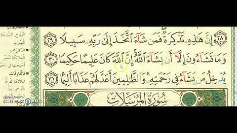 SURAH 76 AL-INSAN سورة الانسان AYAH 29 TO 31 FOR SALMA
