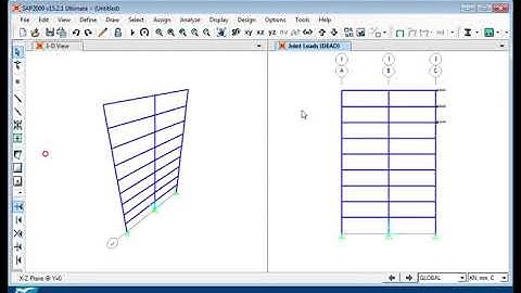 SAP2000 Building Modelling Example