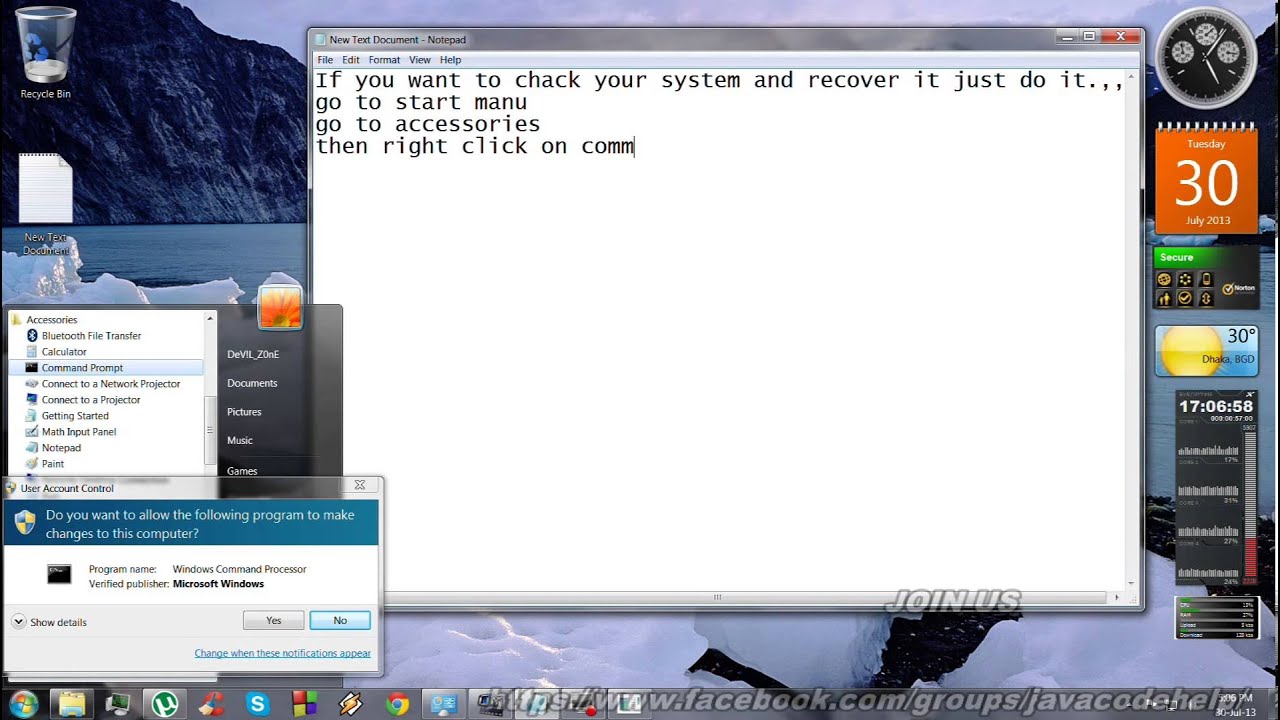 PC Boost Up using CMD