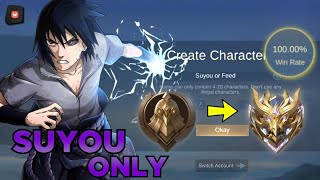 WARRIOR TO MYTHIC! ONLY SUYOU!😱 100% WINRATE (Hardest challenge ever)