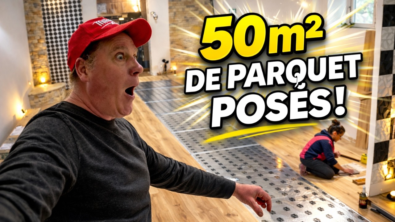 On pose 50m² de parquet et le résultat est dingue 🤯