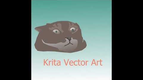 Vector Art of Scared Cat using Krita