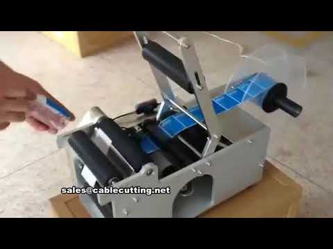 Manual Labeling Machine for Plastic Glass PE Round Flat Bottles
